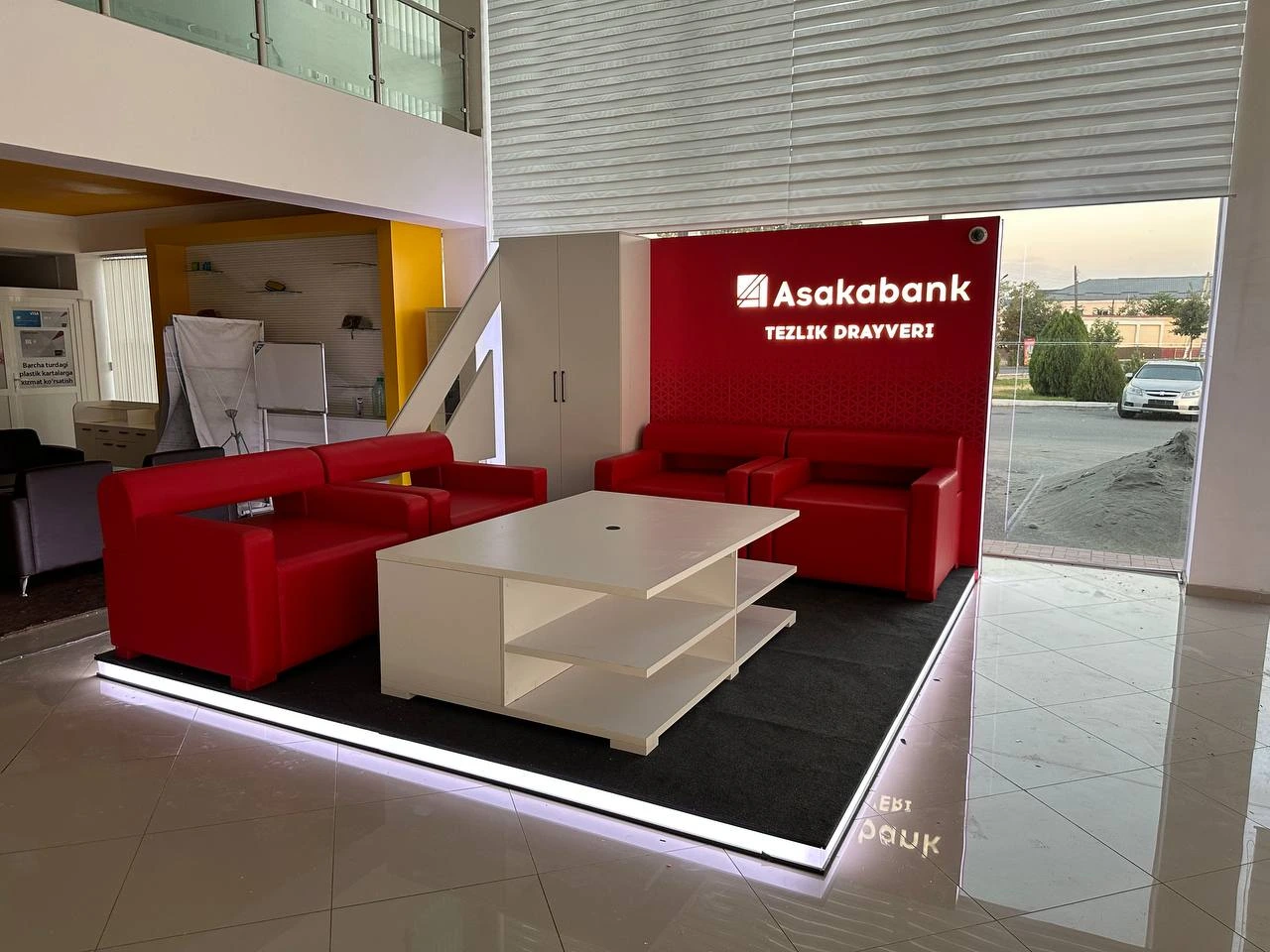 Клиентская зона Asakabank — Фото выполненной работы