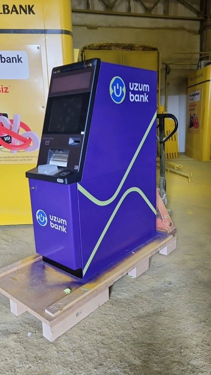Покраска банкоматов Uzum Bank, ракурс 2